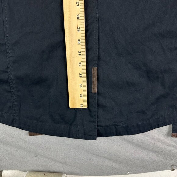 Kenzo Homme Mens Utility Coat XXL 2XL Belted Army black buckle pockets - Picture 11 of 14